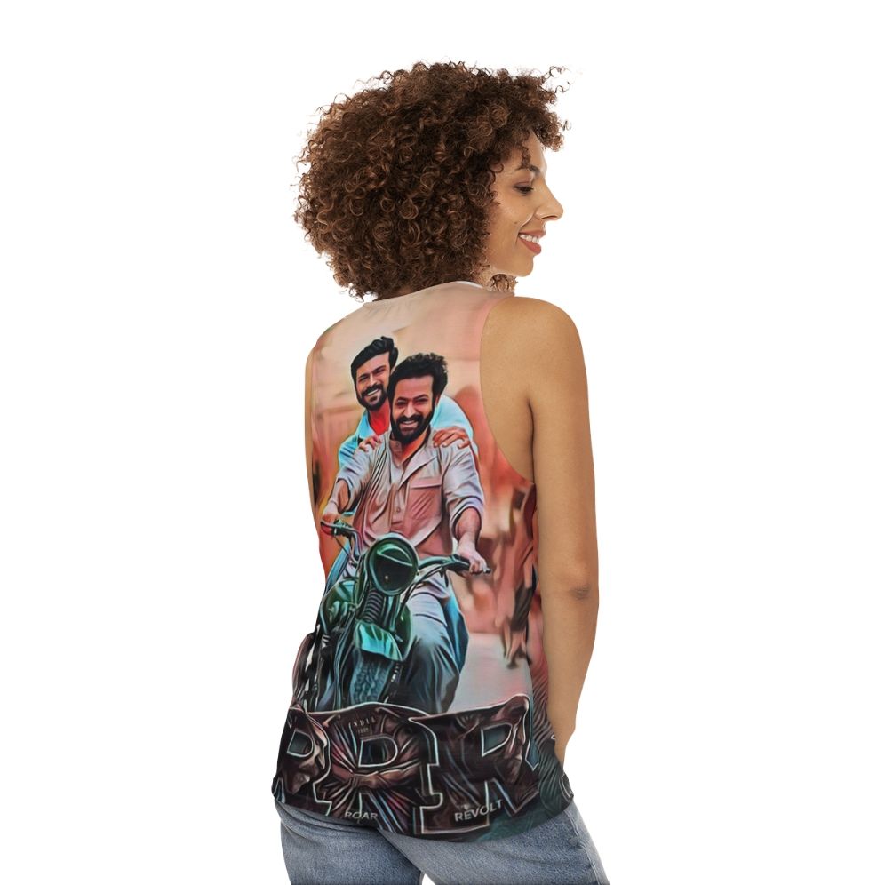 RRR Movie Unisex Tank Top - women back