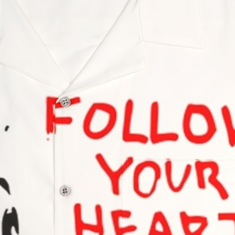 Banksy "Follow Your Heart" Hawaiian Shirt - Detail