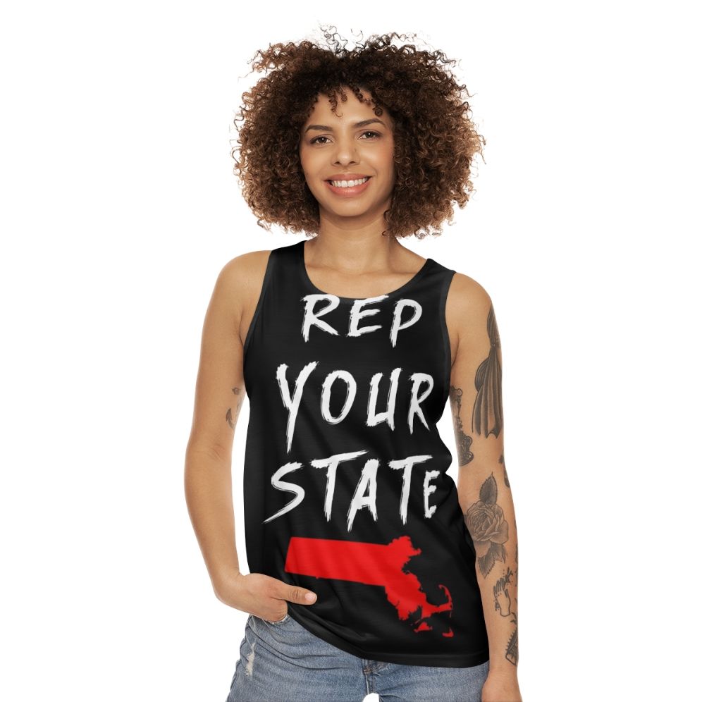 Massachusetts Tank Top with State Pride Design - women