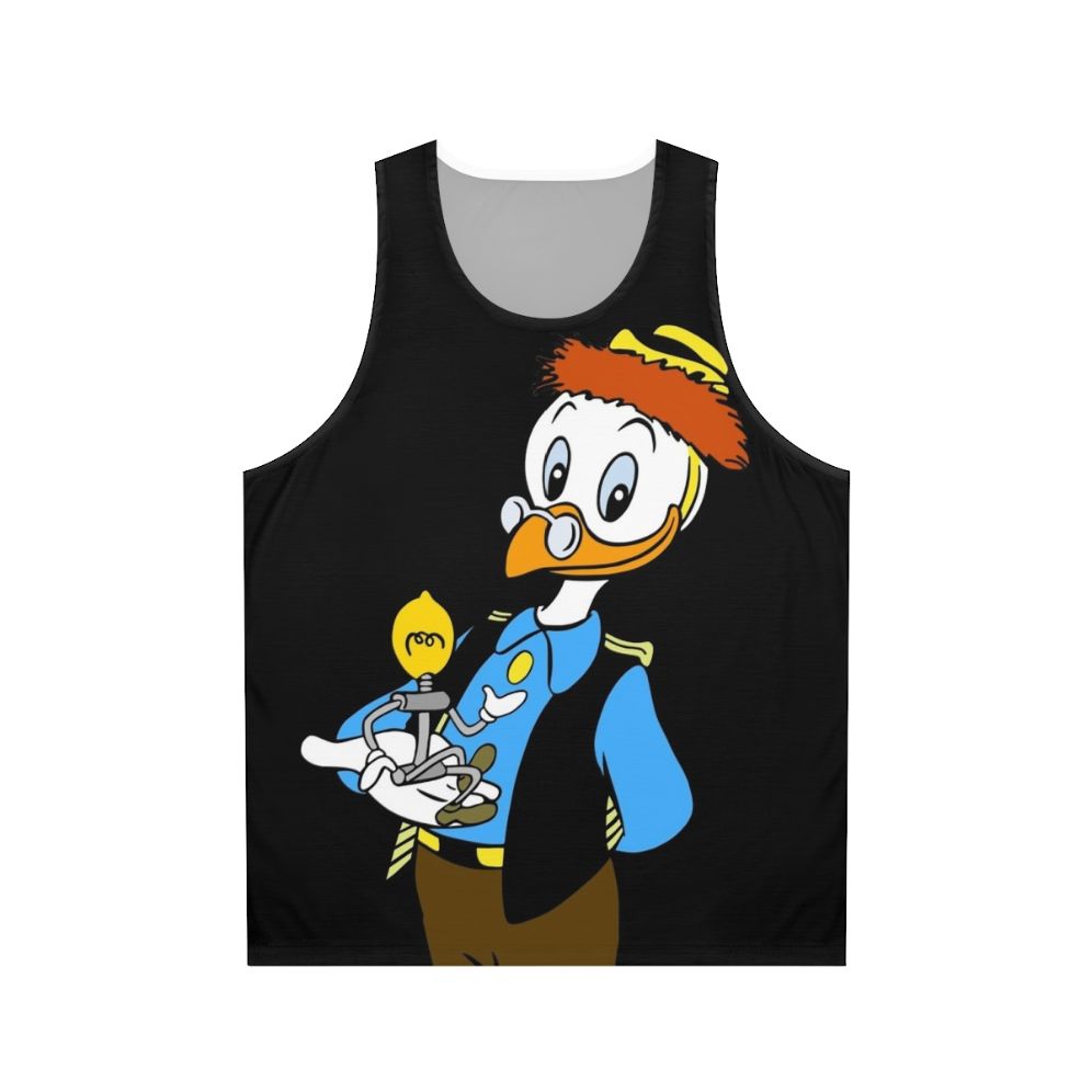 Unisex tank top for inventors and masterminds, featuring Gyro Gearloose