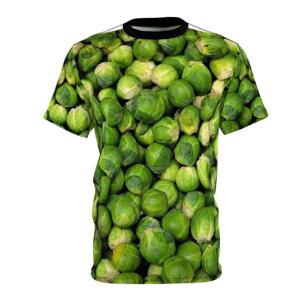 Brussels sprouts graphic printed on a high-quality t-shirt for vegetable enthusiasts