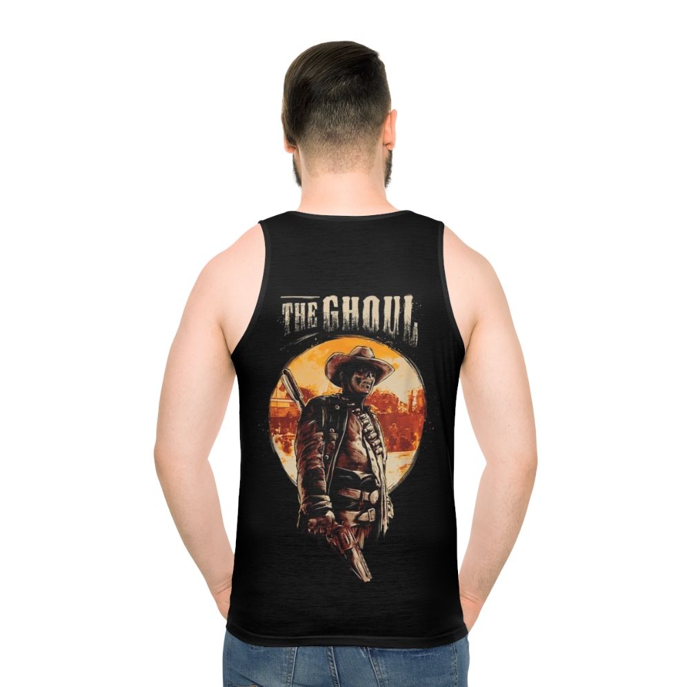 Ghoul unisex tank top for fallout fans and gamers - men back