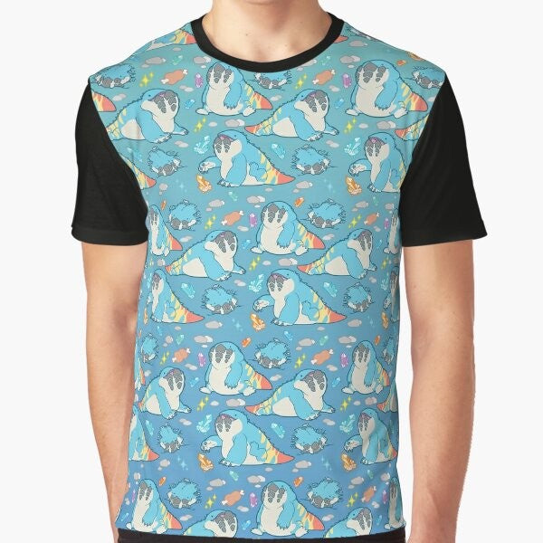 Dodogama Monster Hunter graphic t-shirt featuring a cute and meme-worthy design