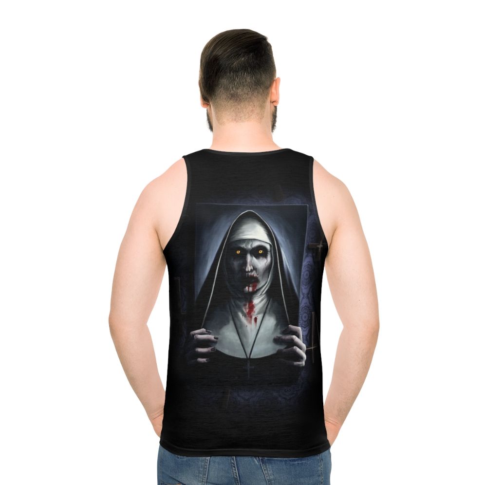 Valak Demon Nun Unisex Tank Top - men back