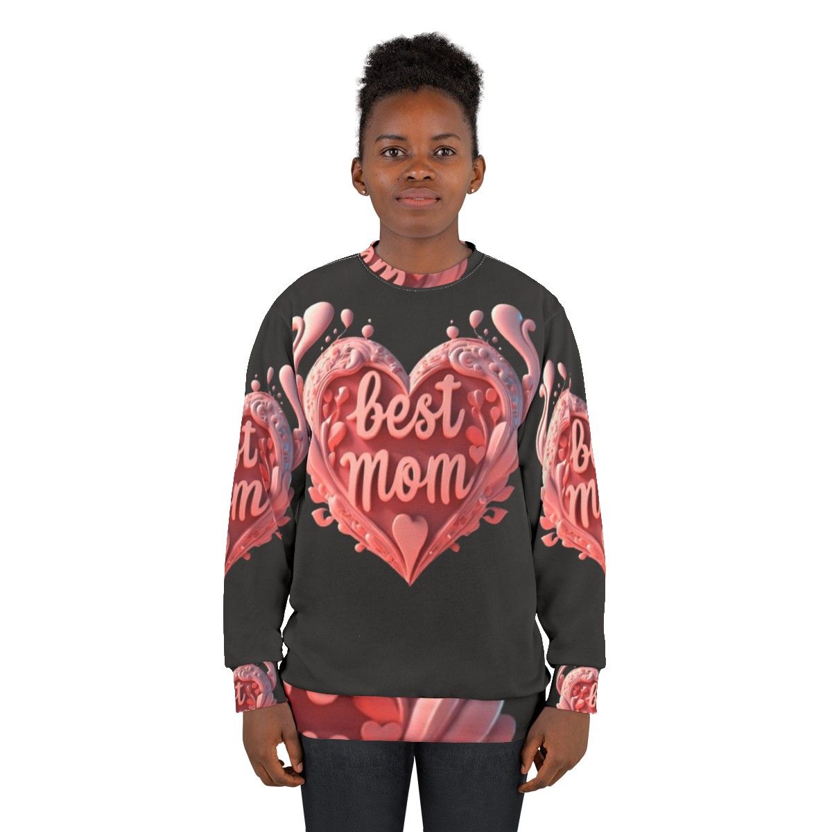 Best Mom Sweatshirt - Mothers Day & Valentine's Day Gift for Women - women