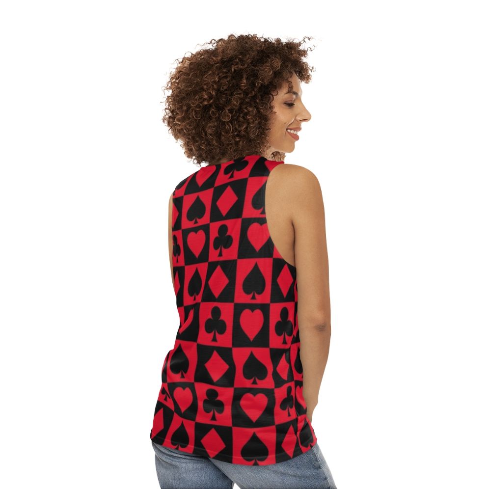 Jester Suit Unisex Tank Top - women back