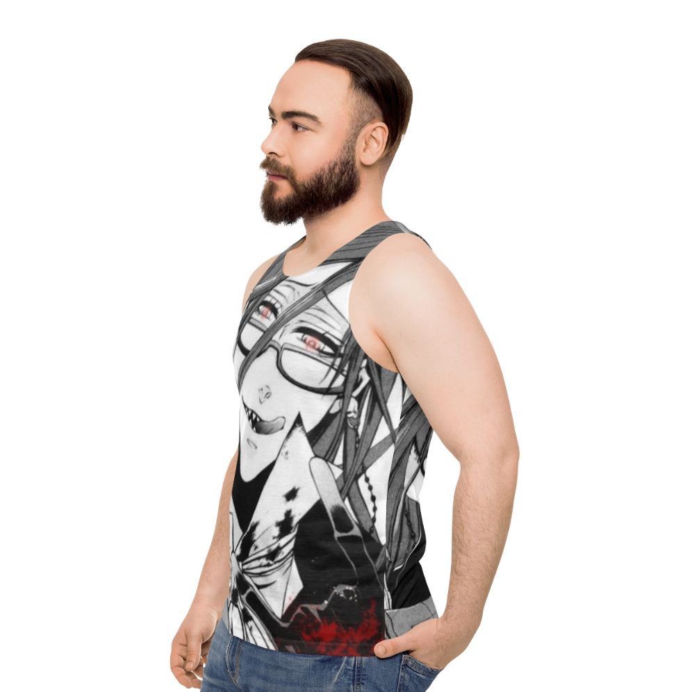 Grell Sutcliff Anime Inspired Unisex Tank Top - men side