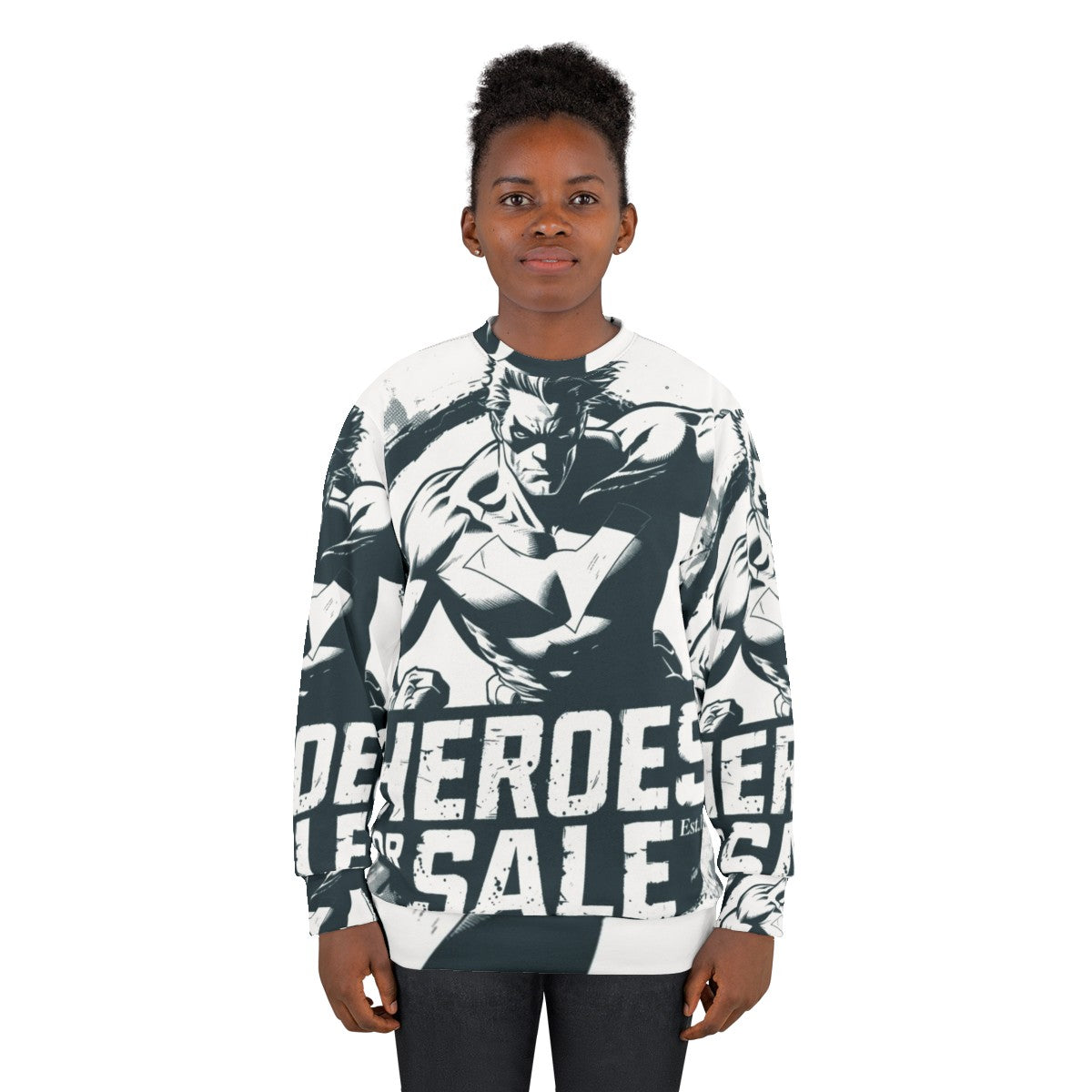 Classic Heroes for Sale Transparent Sweatshirt - women