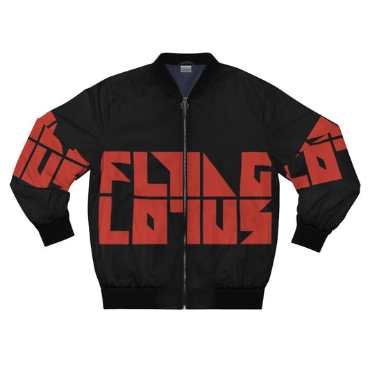 Flying Lotus Red Transparent Bomber Jacket for Electronic Music Fans