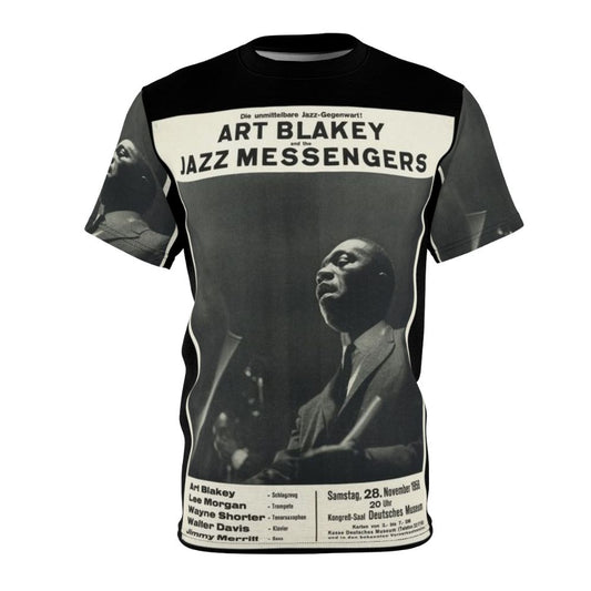 Vintage-inspired t-shirt featuring the iconic jazz ensemble, Art Blakey and The Jazz Messengers