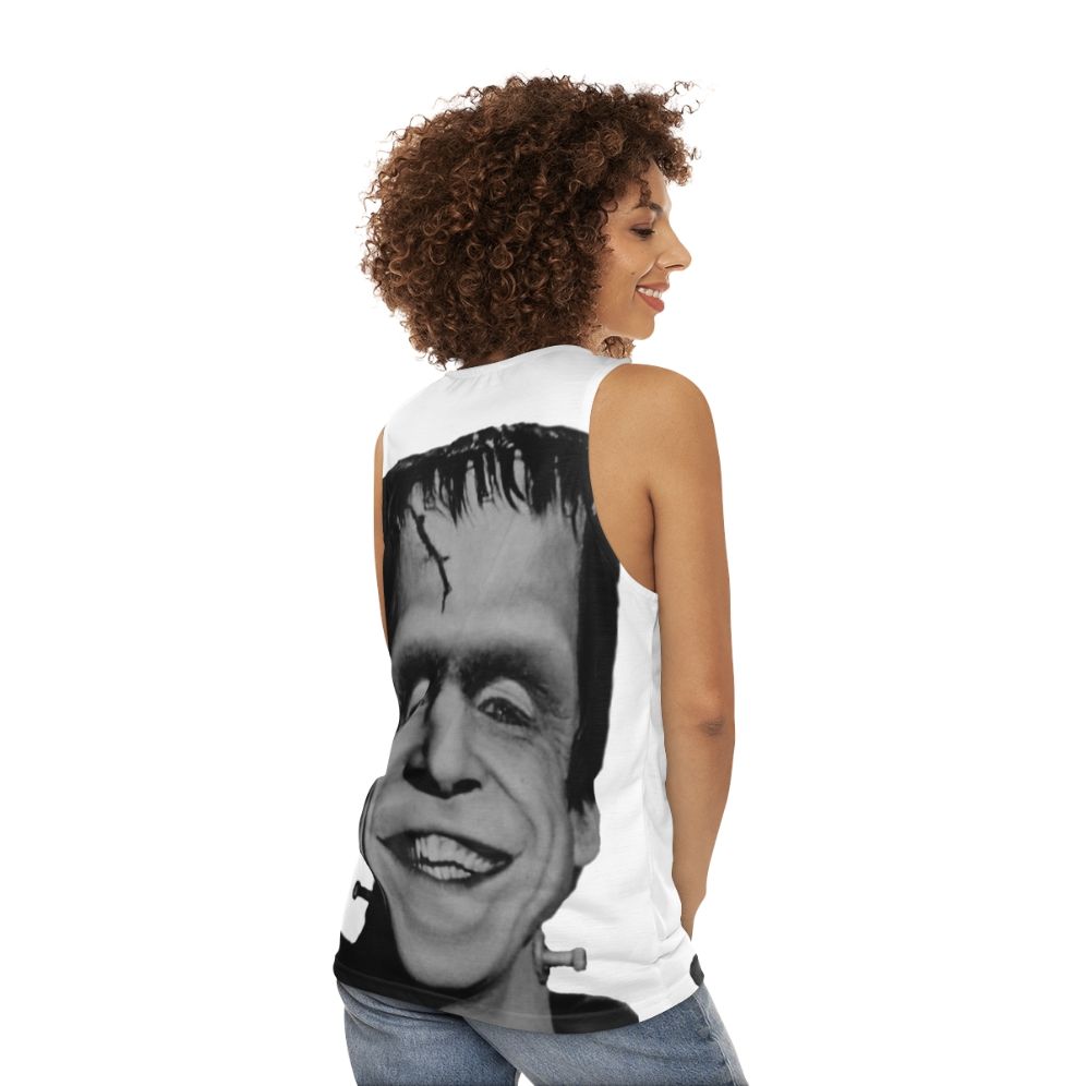 Retro Herman Munster Unisex Tank Top - women back