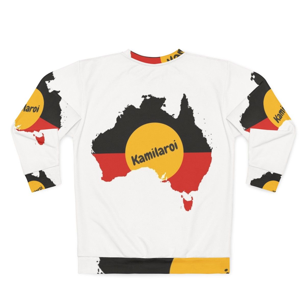 Kamilaroi Aboriginal Australian Sweatshirt featuring indigenous Australian art and culture - Back