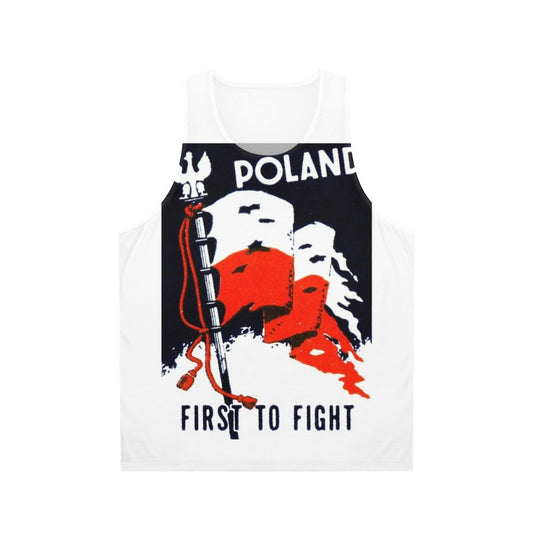 WWII Poland Unisex Tank Top