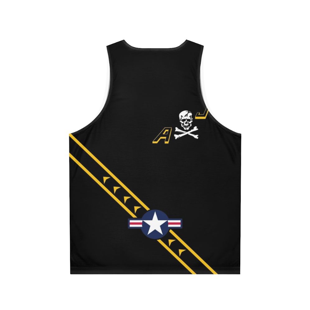 VF84 Jolly Rogers Unisex Military Aircraft Tank Top - Back