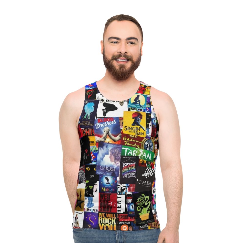 Musicals Collage Unisex Tank Top - men