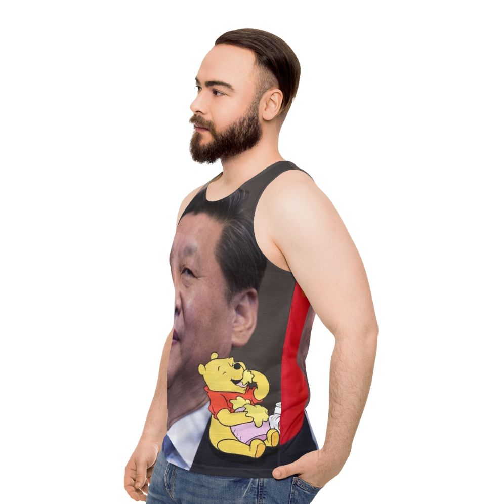 Xi Jinping Unisex Tank Top - men side