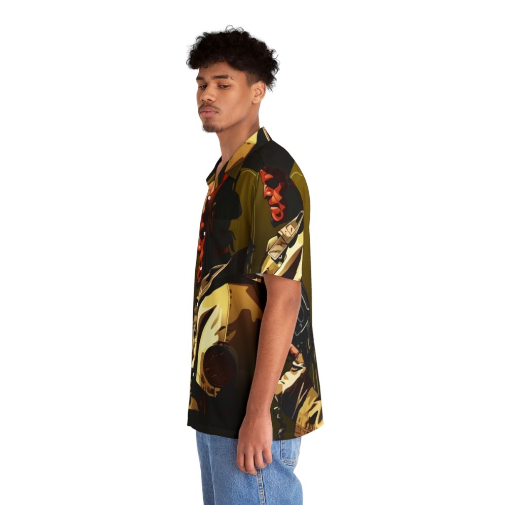 Hellboy Hawaiian Shirt featuring the iconic comic book character - People Left