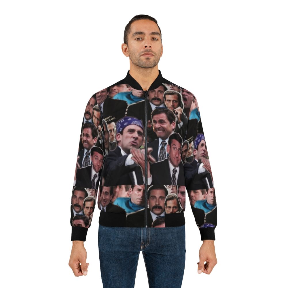 Steve Carell as Michael Scott from the TV show 'The Office' wearing a bomber jacket - Lifestyle