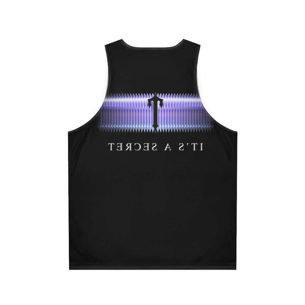 Trapstar Classic Unisex Tank Top in Black and Purple - Back