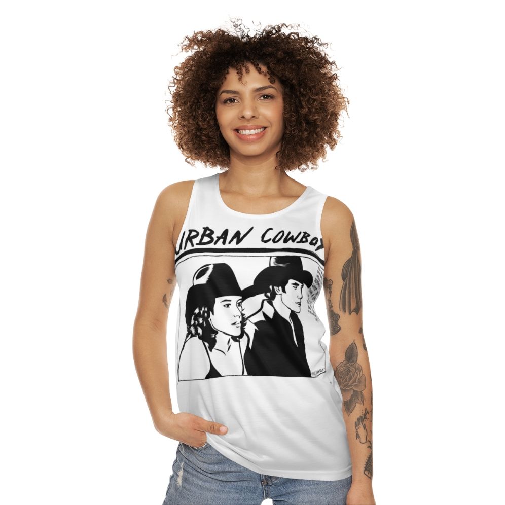 Western-inspired unisex tank top - women