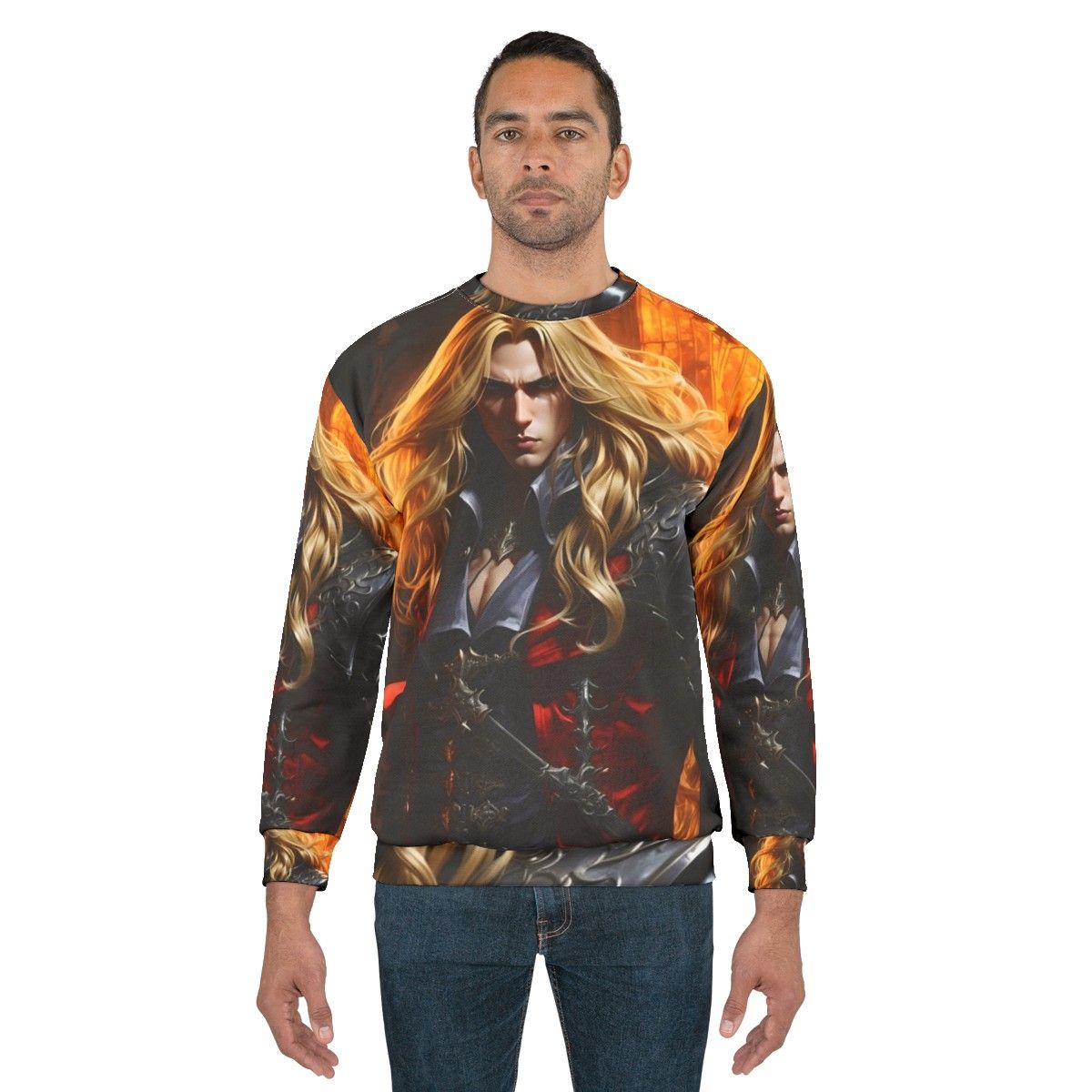 Alucard the Vampire Warrior Castlevania Netflix Sweatshirt - men