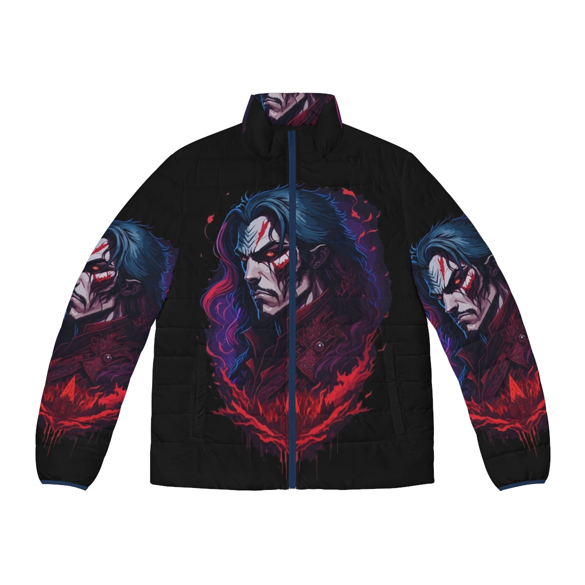 Castlevania Vampiress Queen Carmilla Puffer Jacket with focus keyword