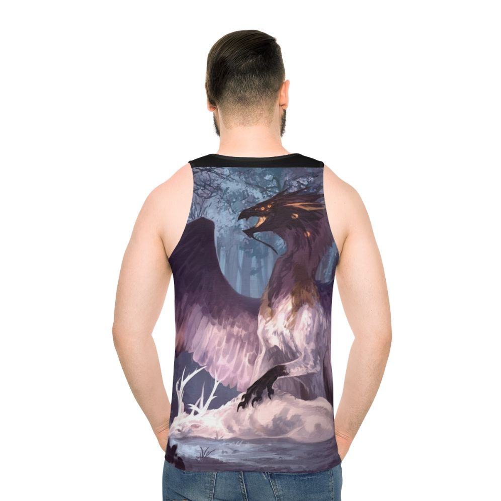 Fallen Angel Unisex Fantasy Tank Top - men back