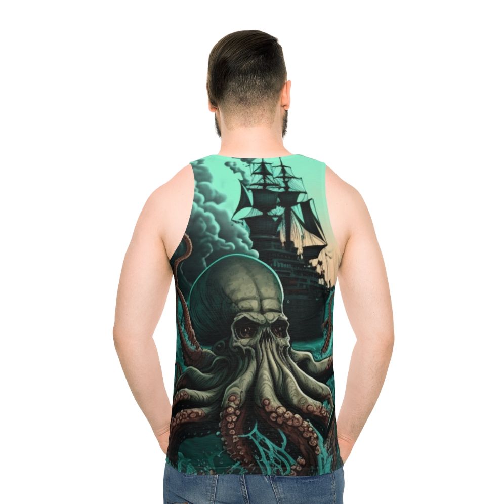 Mythical sea creatures fantasy tank top - men back