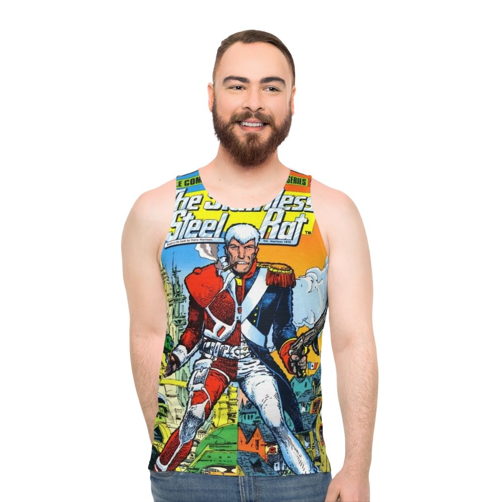 Stainless Steel Rat Unisex Sci-Fi Comic Tank Top - men