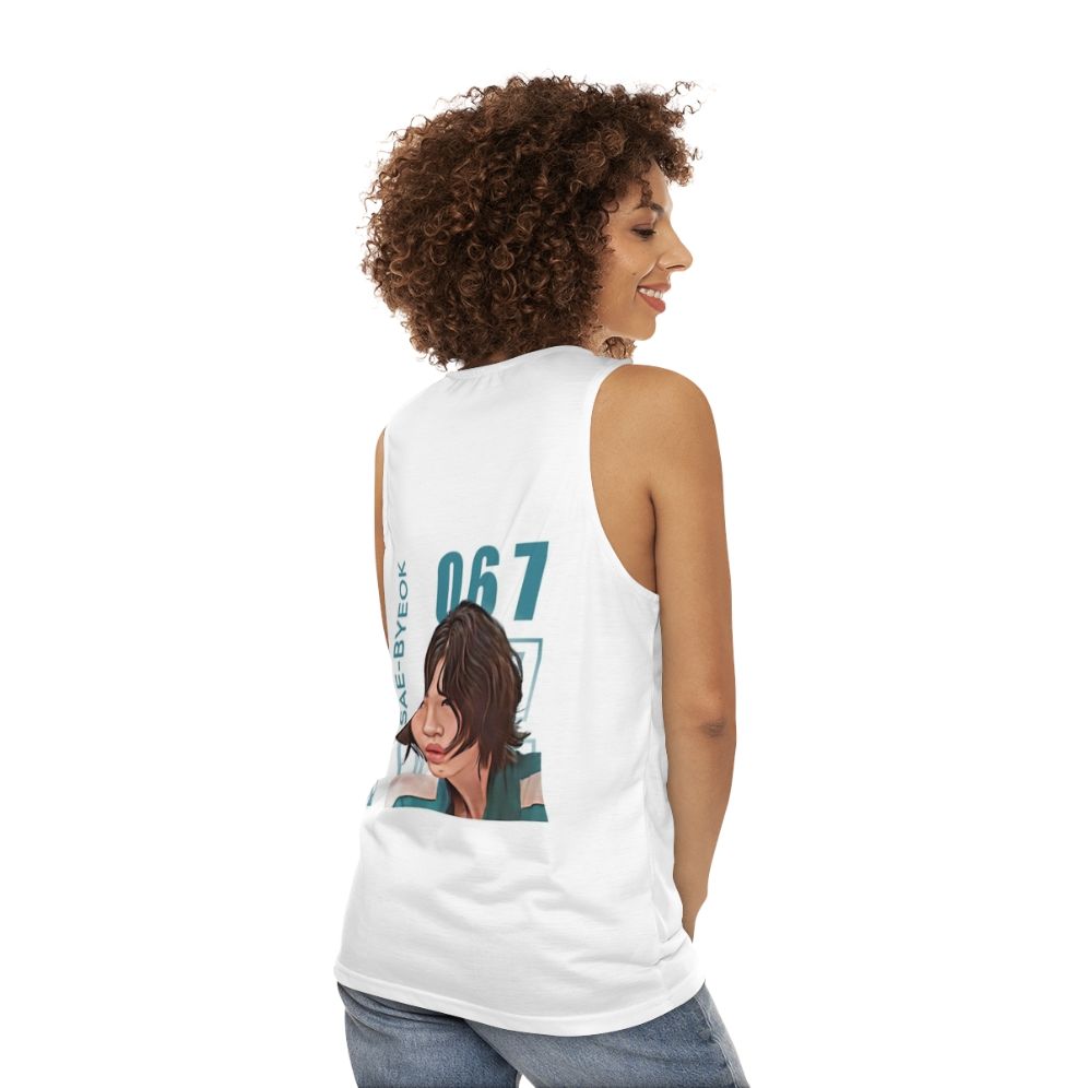 Squid Game Player 067 Sae Byeok Unisex Tank Top - women back