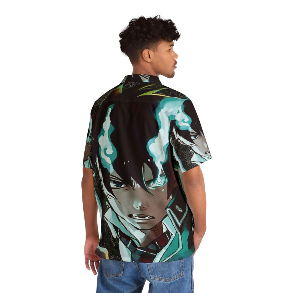 Blue Exorcist anime-inspired Hawaiian style shirt - People Back