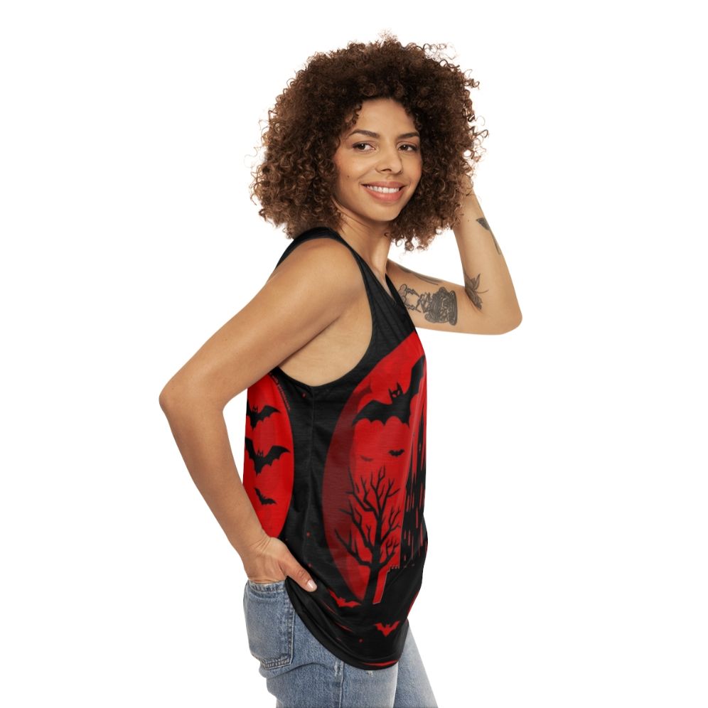 Minimalist Castlevania Netflix Series Unisex Tank Top - women side