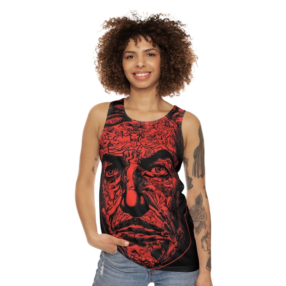 Minimalist Red Death Unisex Tank Top - women