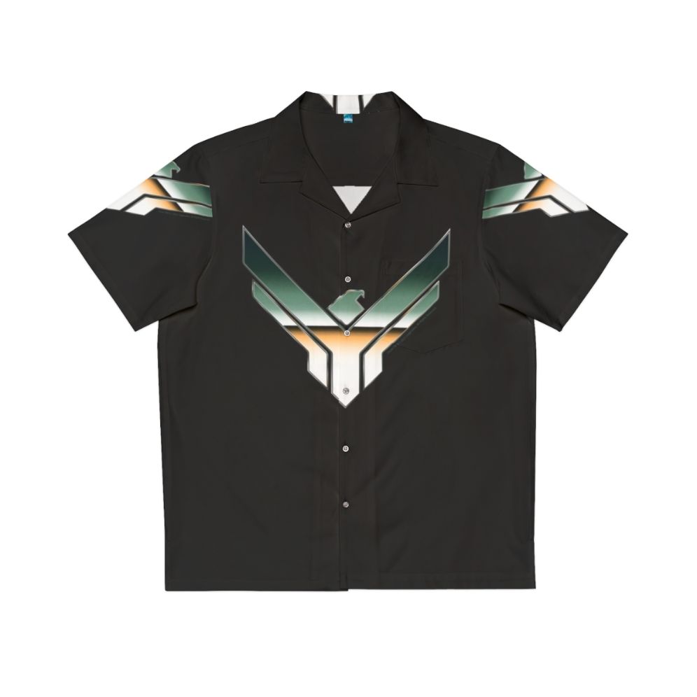 House Atreides Chrome Symbol Hawaiian Shirt featuring Dune movie design