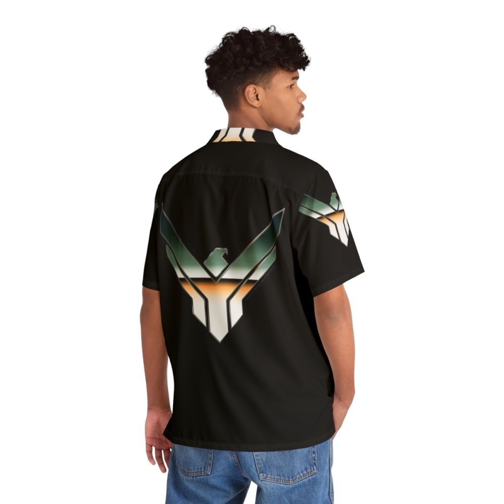 House Atreides Chrome Symbol Hawaiian Shirt featuring Dune movie design - People Back