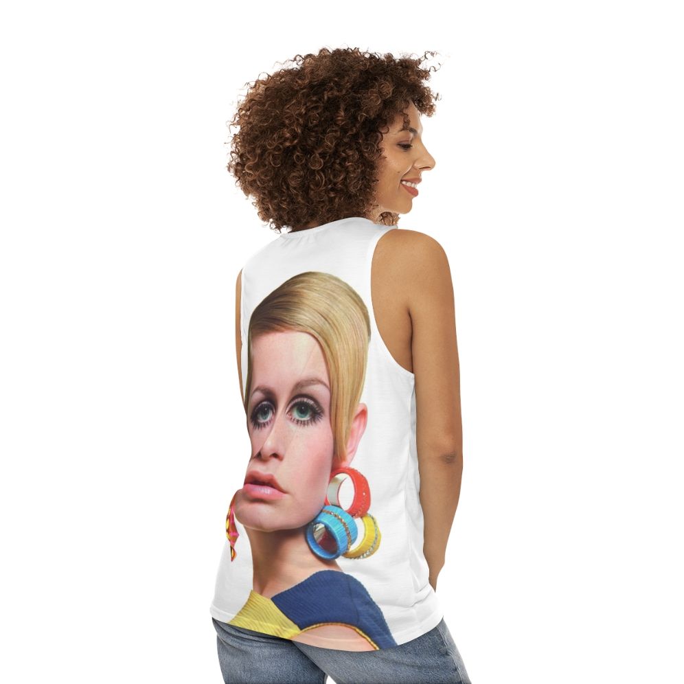 Twiggy Inspired Unisex Tank Top - women back