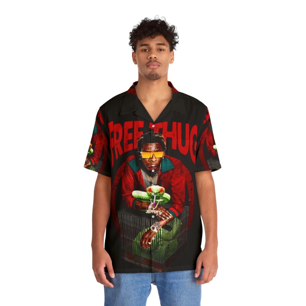 Young Thug Rap Tour Hawaiian Shirt - People Front