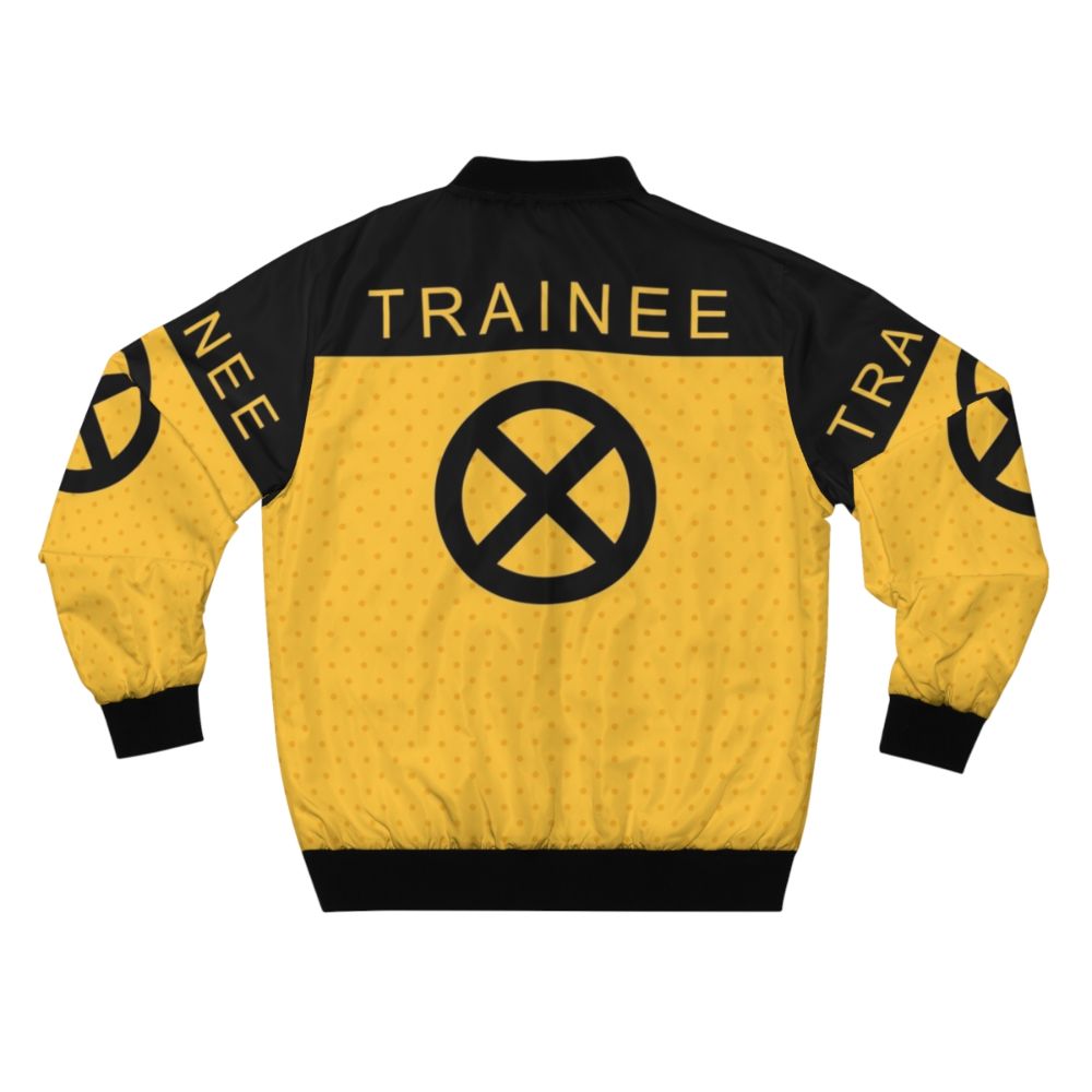 Trainee X Force Bomber Jacket with X Force and Deadpool Inspired Design - Back