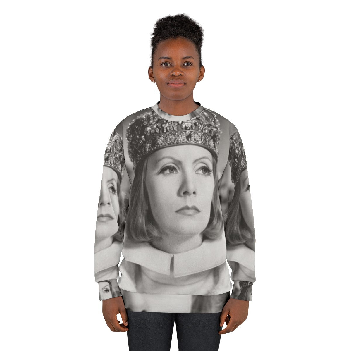 Greta Garbo Vintage Sweatshirt - Classic Hollywood Cinema Star - women