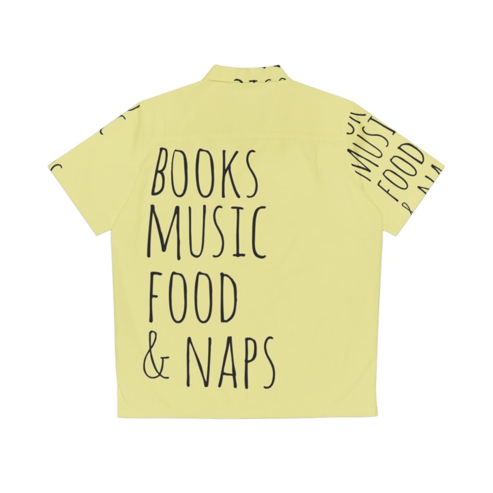 Books, Music, Food & Naps Hawaiian Shirt - Fandomized Style - Back