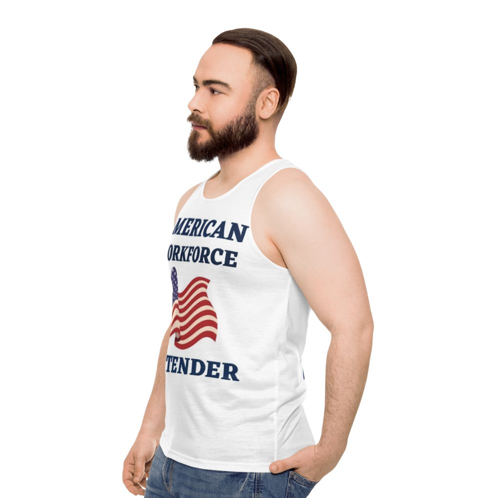 Bartender American Workforce Unisex Tank Top - men side