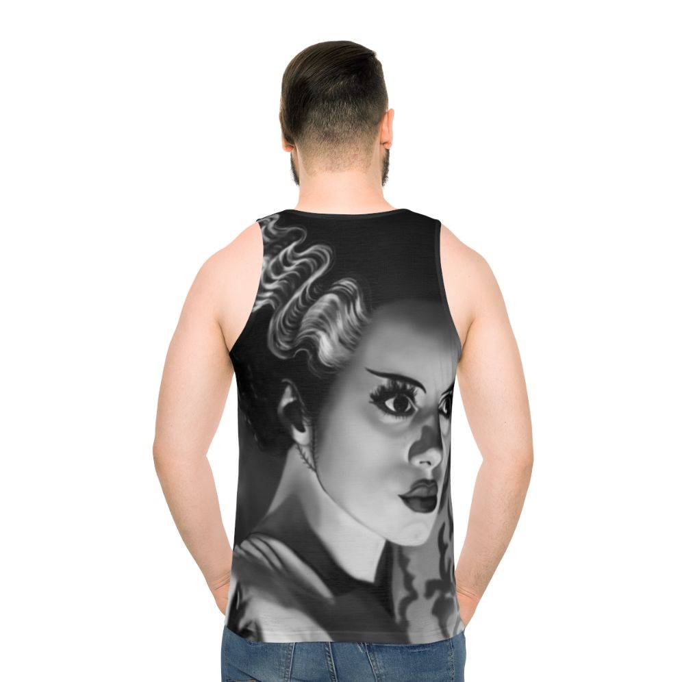 Bride of Frankenstein unisex tank top - men back