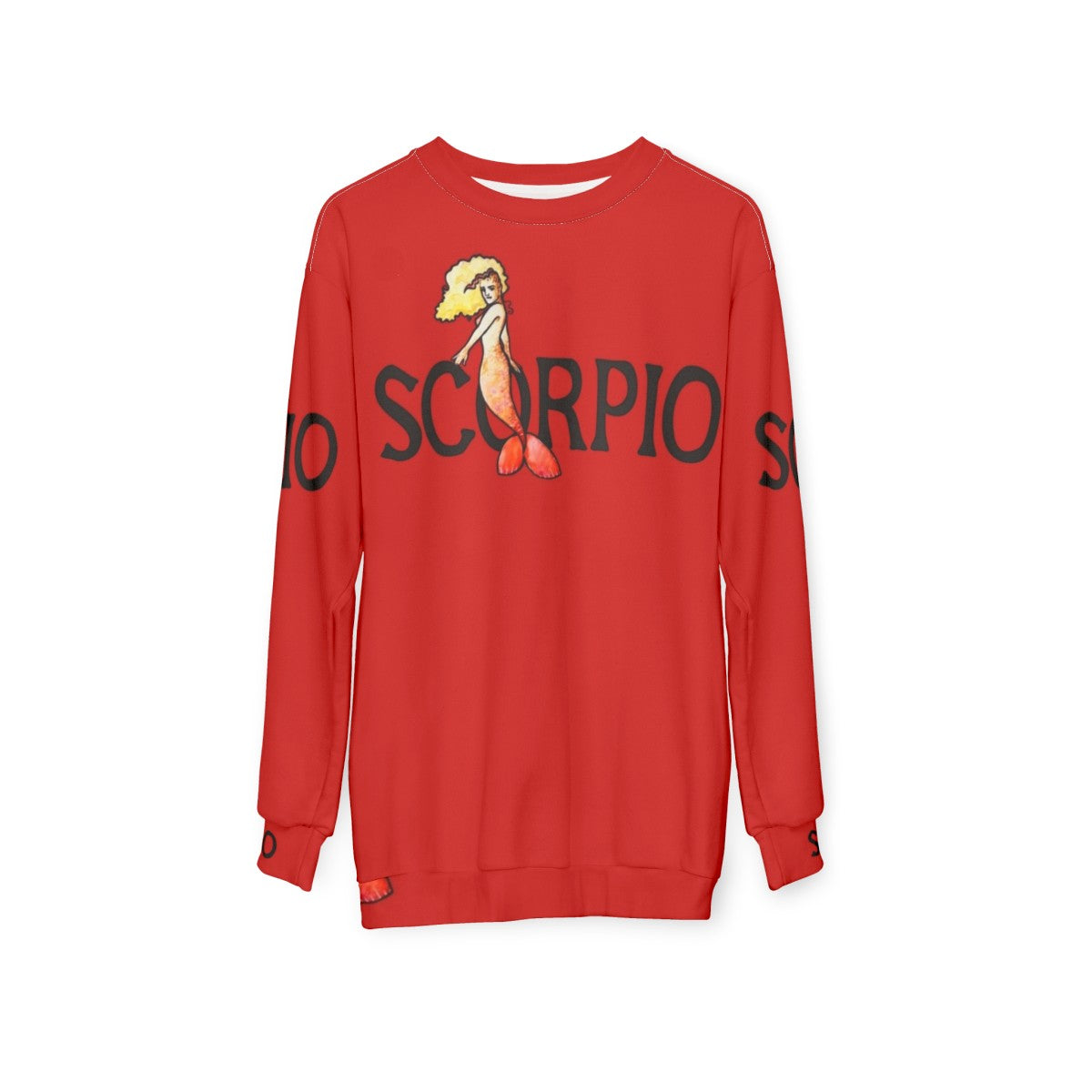 Scorpio Mermaid Zodiac Sweatshirt - hanging