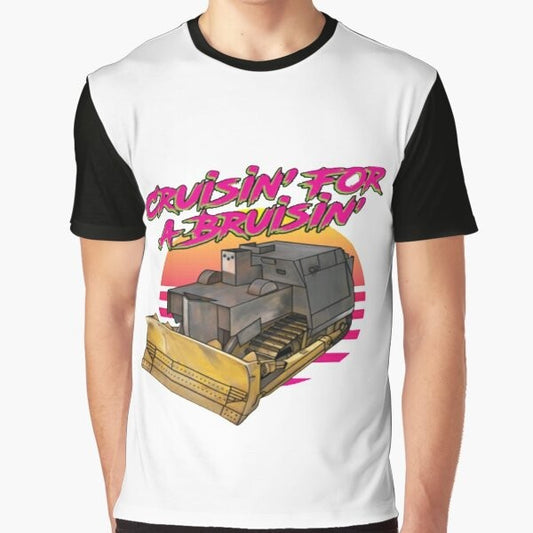 Cruisin for a Bruisin Killdozer Funny Graphic Tee