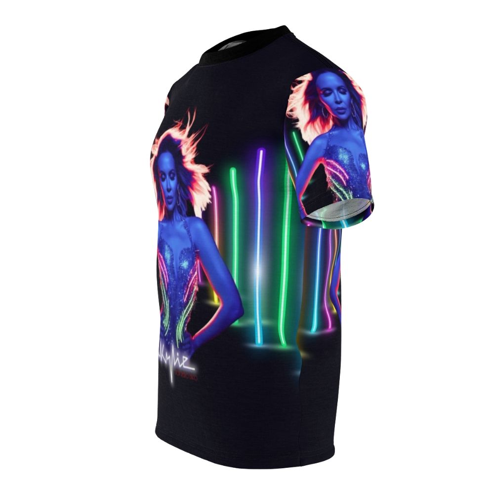 Kylie Minogue Inspired All-Over-Print T-shirt Featuring the Vegas High Tension Tour Design - men left