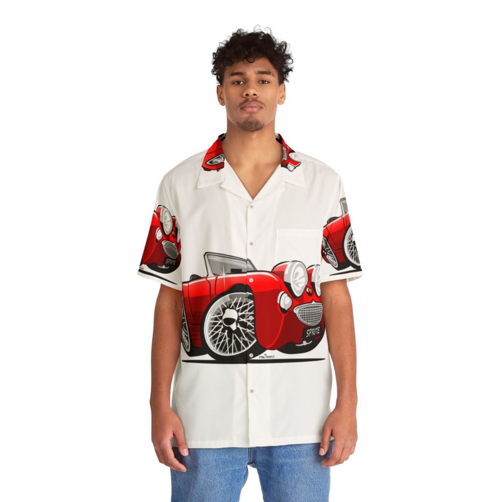 Retro Austin Healey Sprite Hawaiian Shirt - People Front