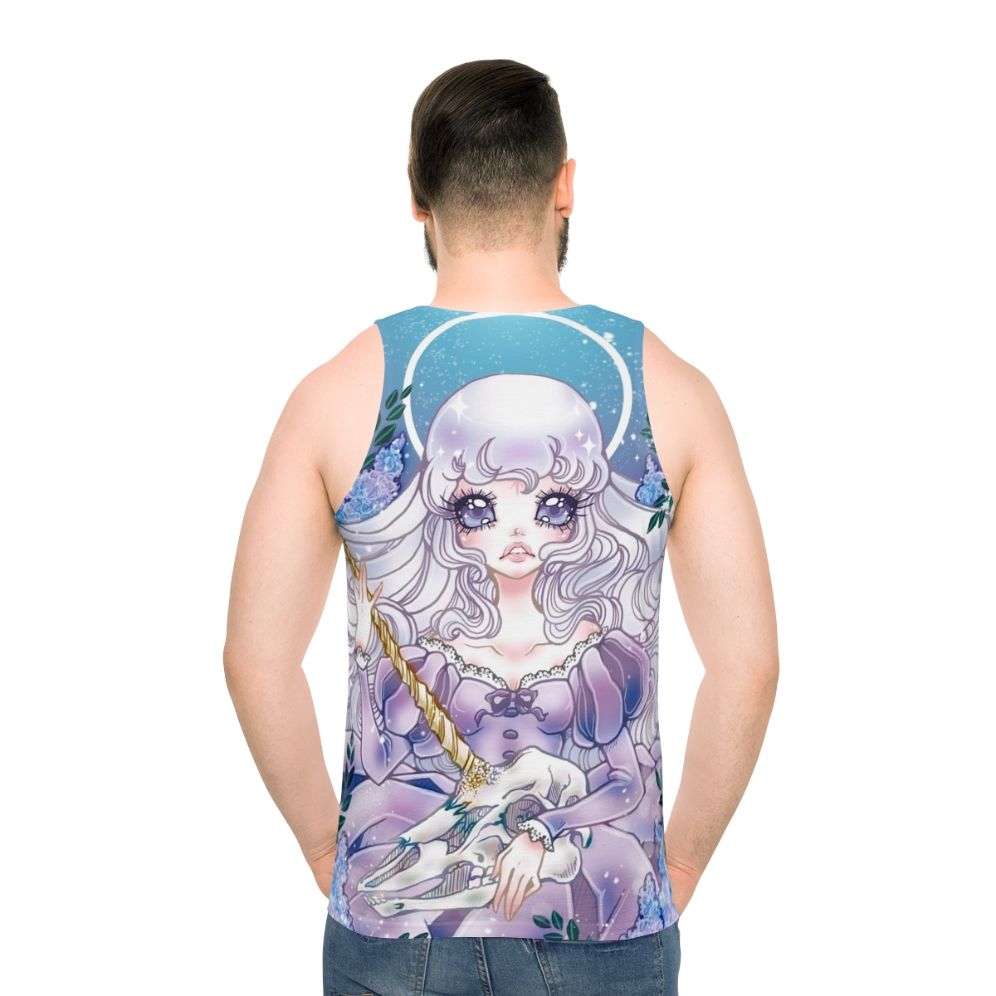 The Last Unicorn Unisex Tank Top - men back