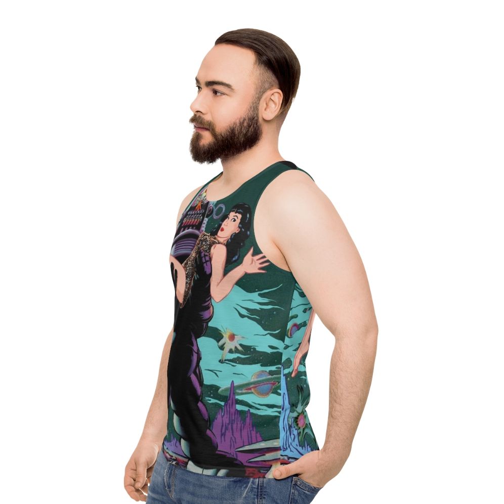 Robby and Bettie Unisex Tank Top - men side