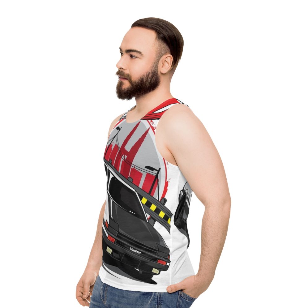 Initial D Unisex Racing Car Graphic Tank Top - men side