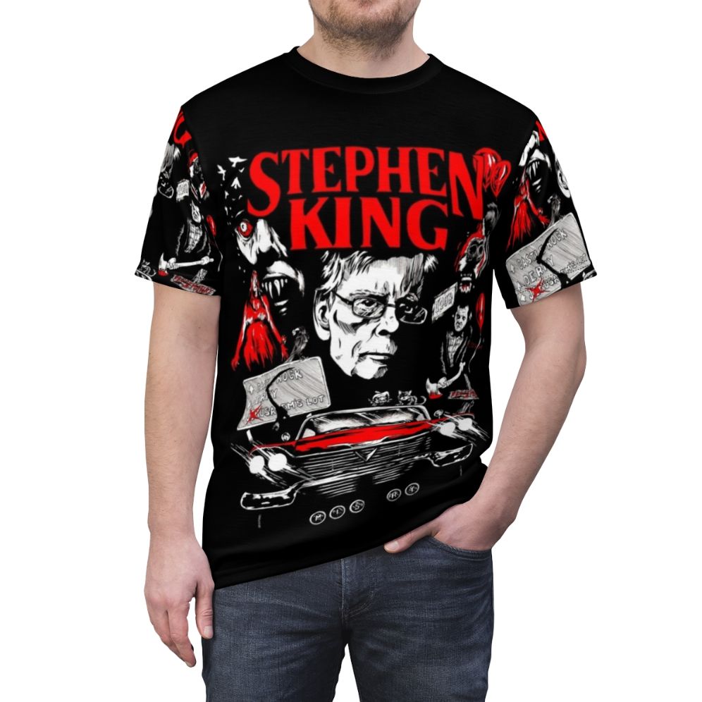 Spooktacular Stephen King Inspired T-Shirt - Horror Fan Art - men front